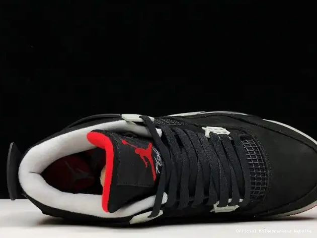 Official Maikesneakers 308497-060 RETRO JORDAN BLACK 4 CEMENT 0526